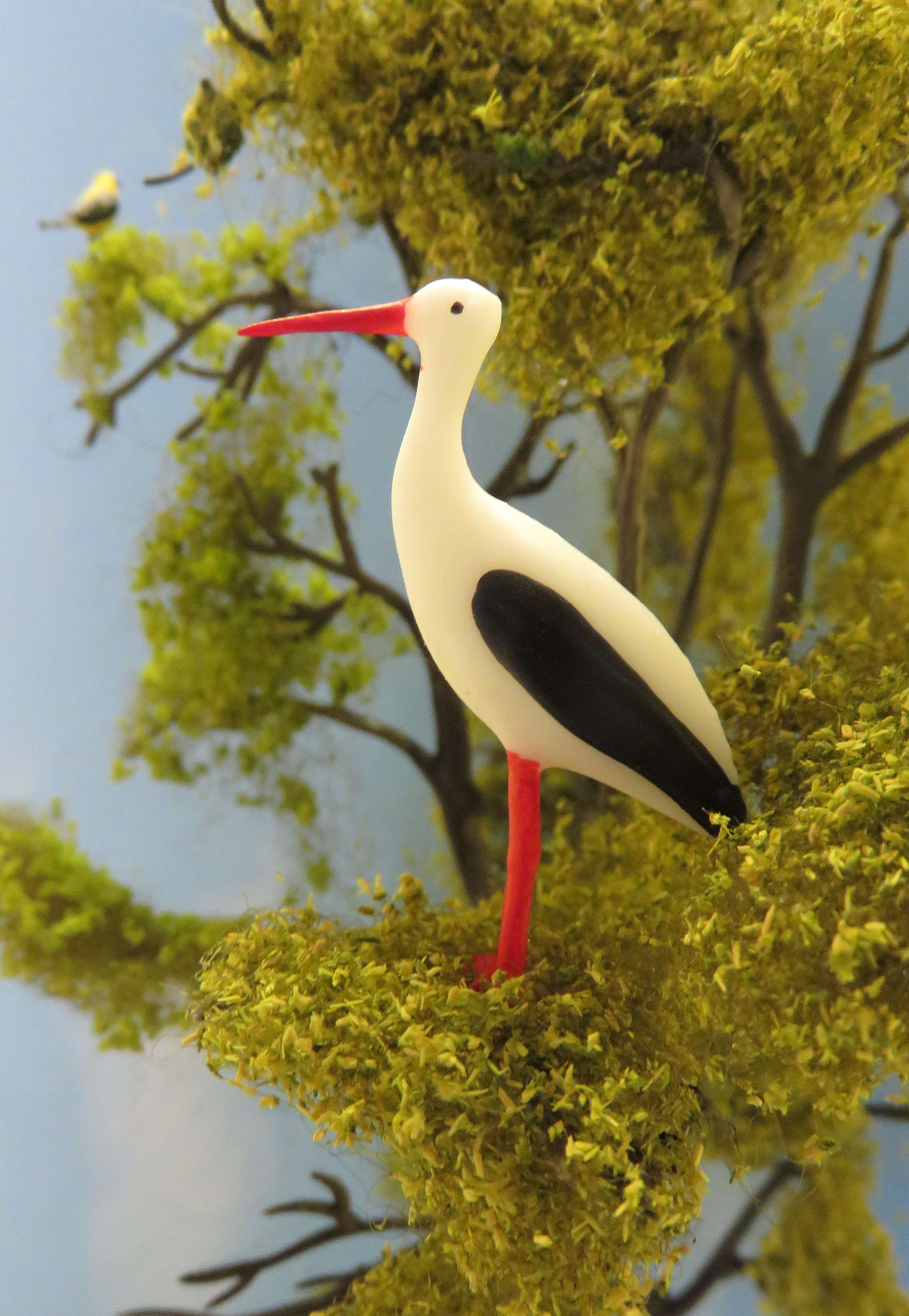 Storch, Art. Nr. G-TS16 - Gestaltungsbeispiel - Storch im Baum 