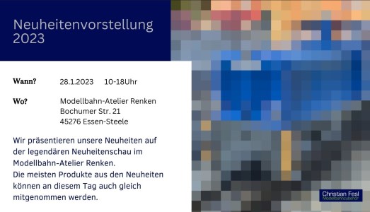 Christian Fesl - Modellbau - Neuheitenvorstellung am 28.1.2023