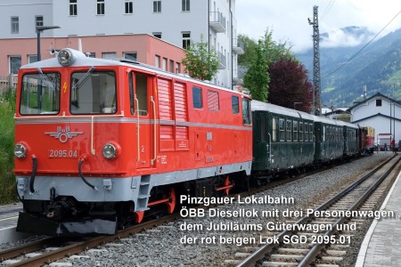Pinzgauer Lokalbahn mit ÖBB 2095.04 am 18.5.2023