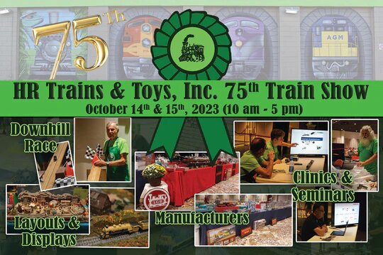 Auf zur 75. Modellbahnausstellung bei HR Trains & Toys in Florida, USA, am 14. und 15. Oktober 2023   