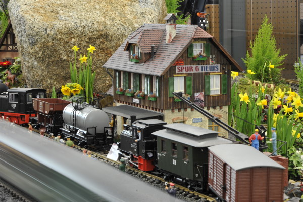 Layout der LGB Gartenanlage auf der Spielwarenmesse 2012 in Nrnberg