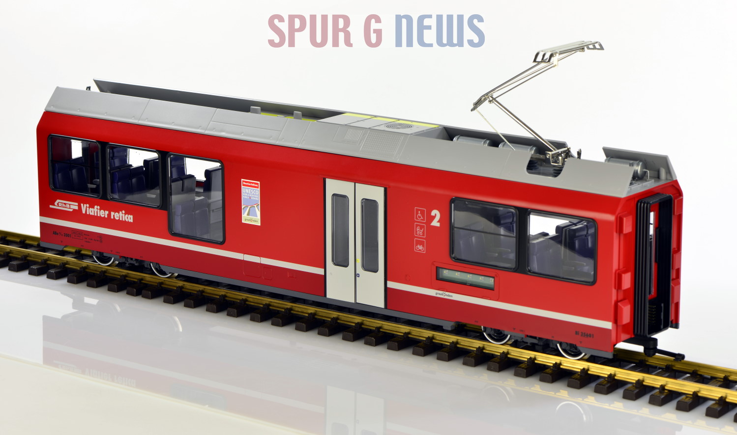 Allegra LGB Modell 20225 - Mittelwagen 2. Klasse. 