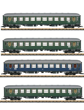4-teiliges Schnellzugwagenset der DB fr die E10 von LGB