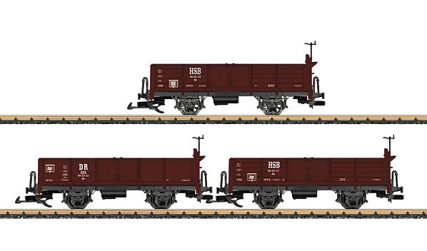 HSB - DR 3er Gterwagenset - Neukonstruktion 2013 von LGB