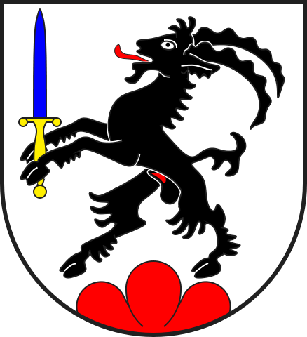 Wappen der Gemeinde Bergün in Graubünden. 