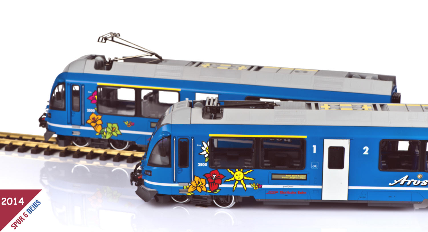 Art. Nr. 21225 - Neuheit von LGB 2015 - Allegra Triebwagen der Linie Chur Arosa in blauer Farbgebung