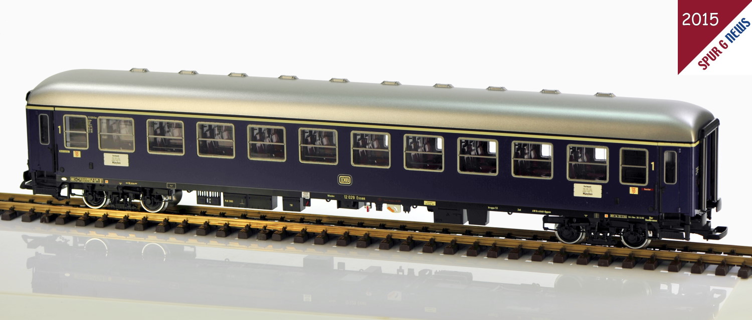 Der 1. Klasse Wagen aus dem LGB Set hat die Wagen Nummer 10 und die DB Wagen Nummer 12029 erhalten.