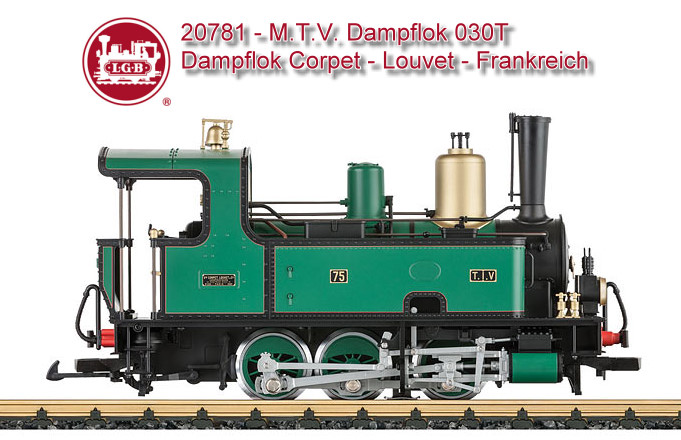 20781 - LGB Dampflok Corpet-Louvet - M.T.V. Dampflok 030 T 