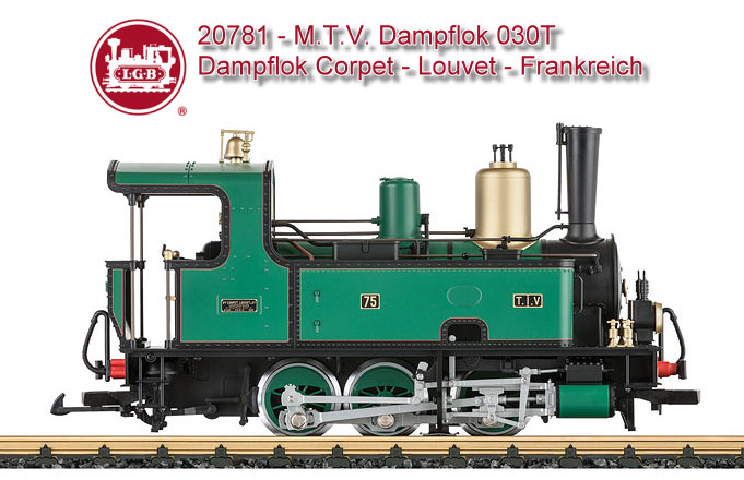 Art. Nr. 20761  Dampflok Corpet-Louvet - Ergnzung zum Wagen 33201