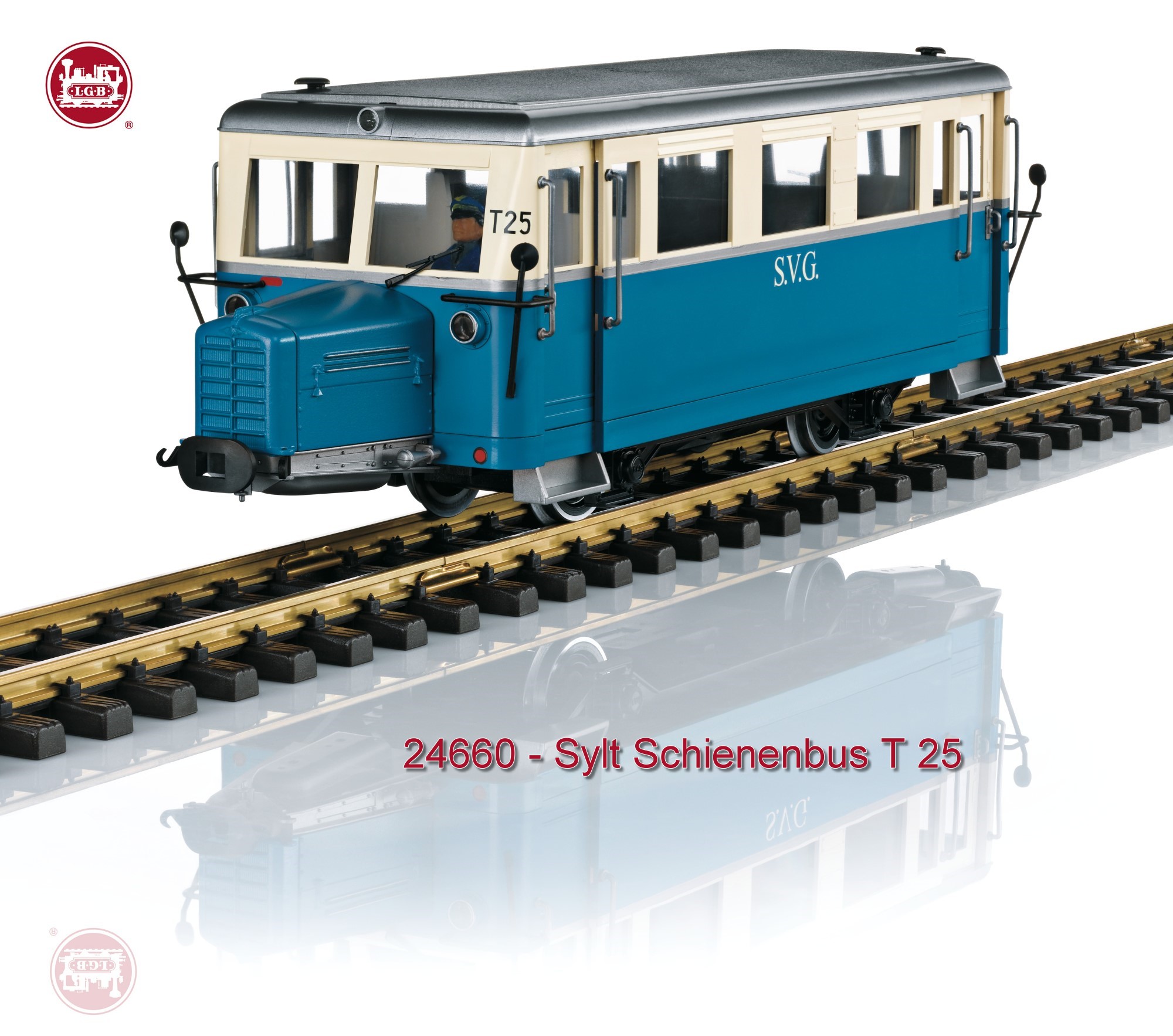 Art.Nr. 24660 - Sylter Schienenbus T25 - Sylter Inselbahn