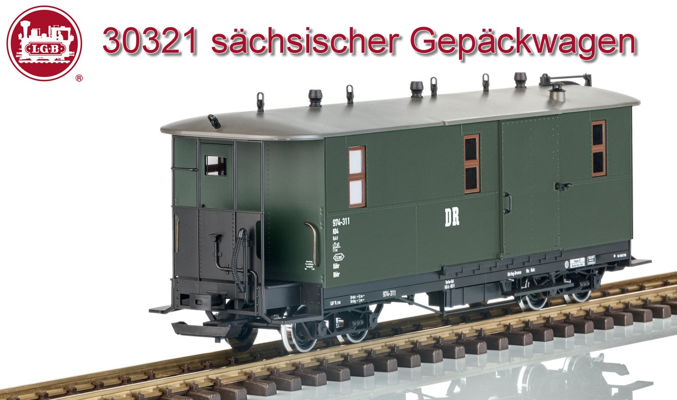 LGB Art. nr. 30321 - schsischer Gepckwagen 