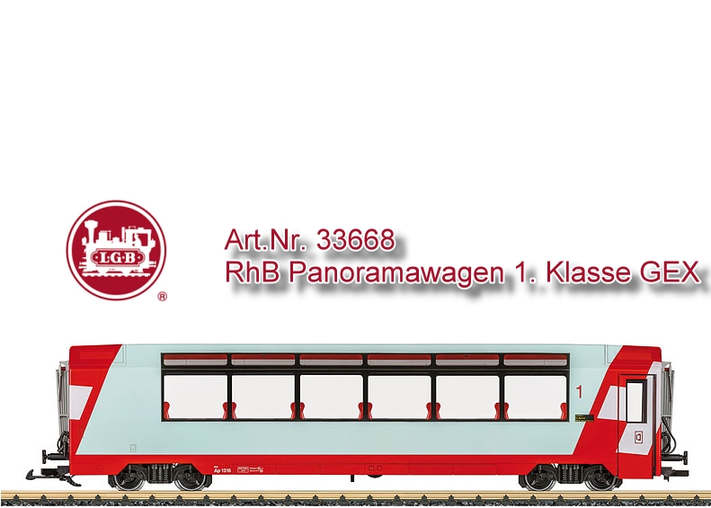 LGB Art. Nr. 33668, RhB Panoramawagen 1. Klasse 