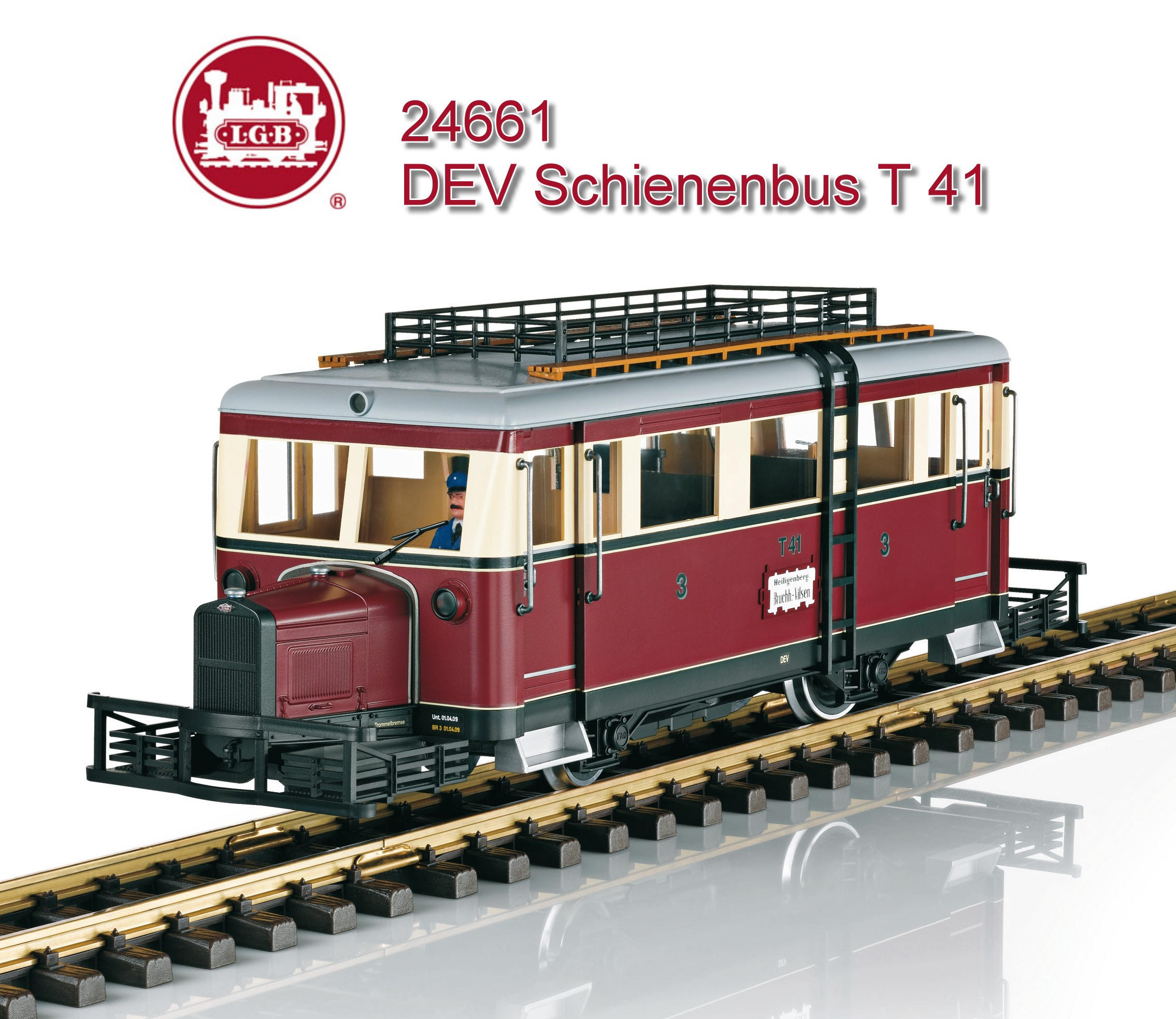 LGB Art. Nr. 24661 - DEV Schienenbus T41 - Museumsbahn Bruchhausen-Vilsen