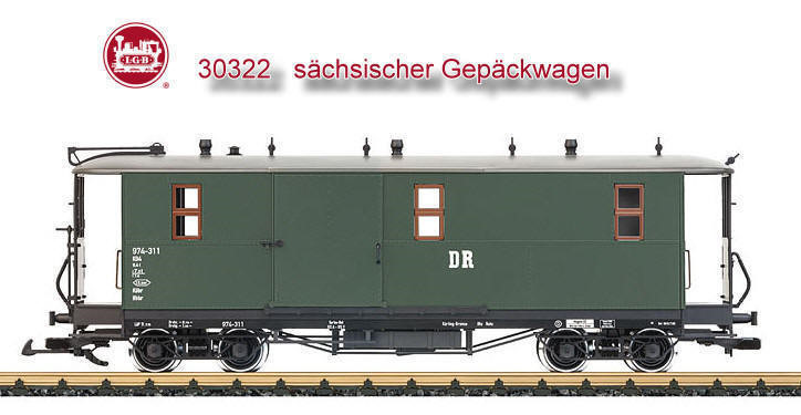 LGB Art. Nr. 30322 schsischer Gepckwagen 