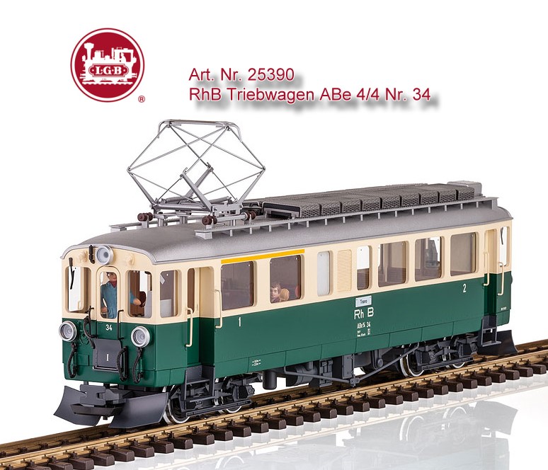 LGB Art. Nr. 25390 - RhB Triebwagen ABe 4/4 34 - Epoche III