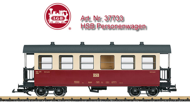 LGB Art. Nr. 37733 - HSB Personenwagen 