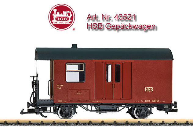 LGB Art. Nr. 43521 - HSB Gepckwagen