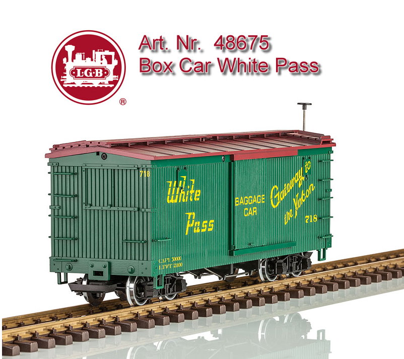 LGB Art. Nr. 48675 - Boxcar der White Pass and Youkon Railroad