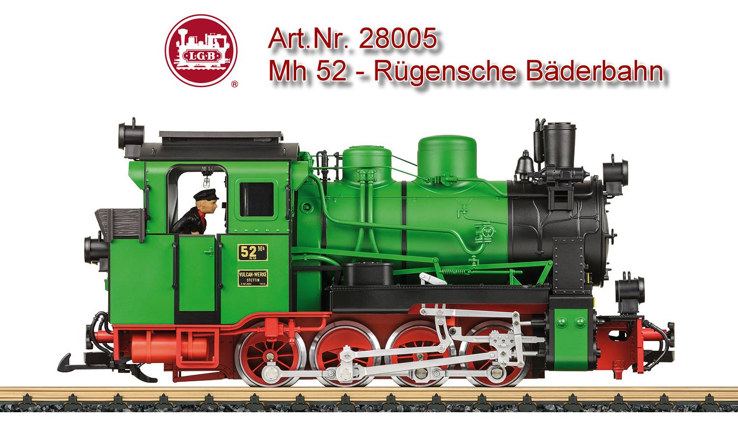 Passend zu den anderen Modellen der RBB wie z.B. der Dampflok 28005 oder dem Wagenset 35359 oder dem Personenwagen 35357.