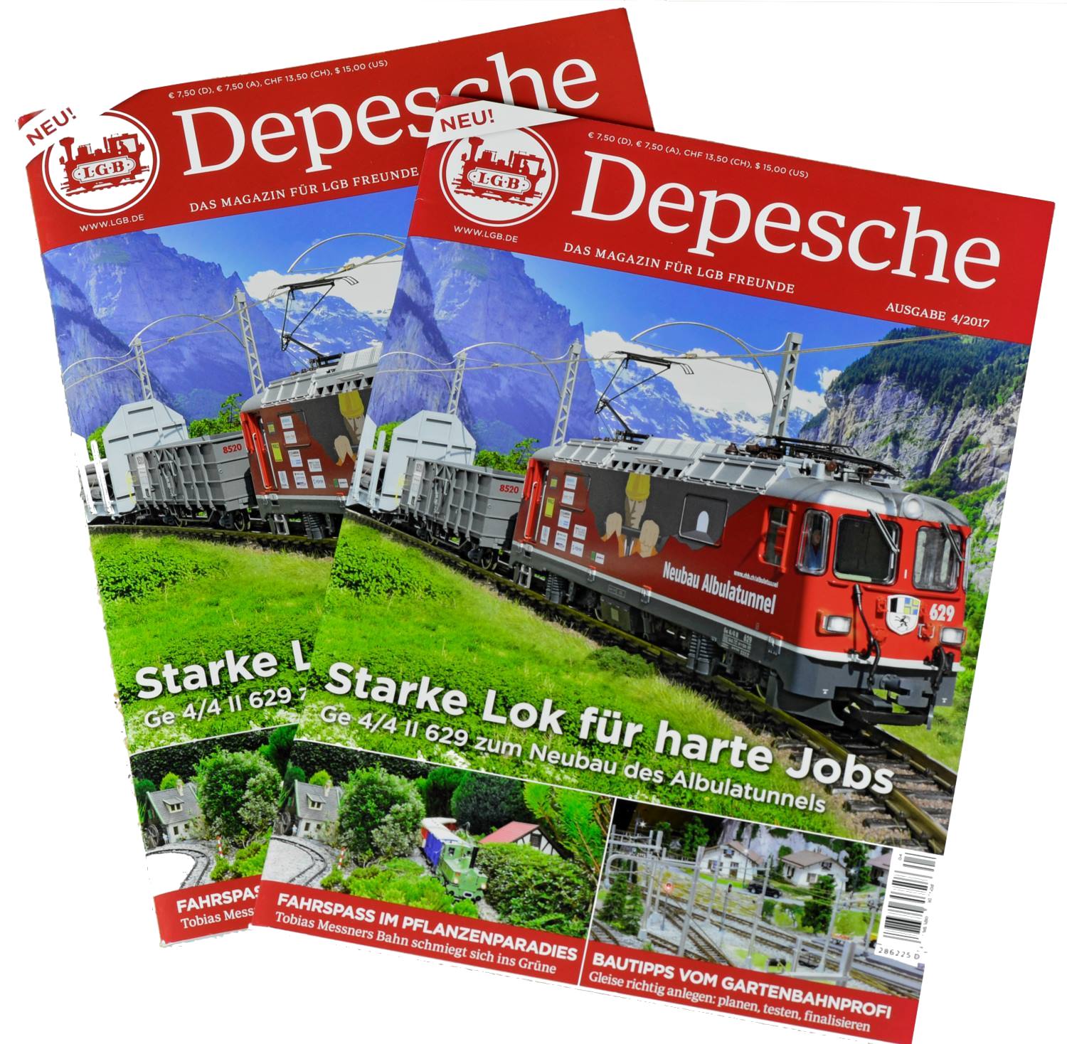 Heute, 07. November 2018, war die LGB Depesche AUSGABE 4/2017 im Briefkasten. 