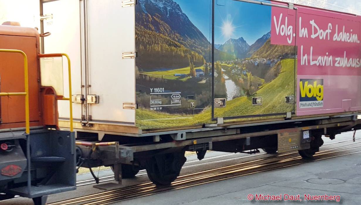 Bild oben: Original Containerwagen mit der "Lavin" Werbung. Danke an Michael Daut fr das Bild