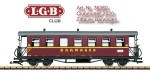 LGB Art. Nr. 36360 - Club Wagen 2020 - Barwagen der SOEG Zittau