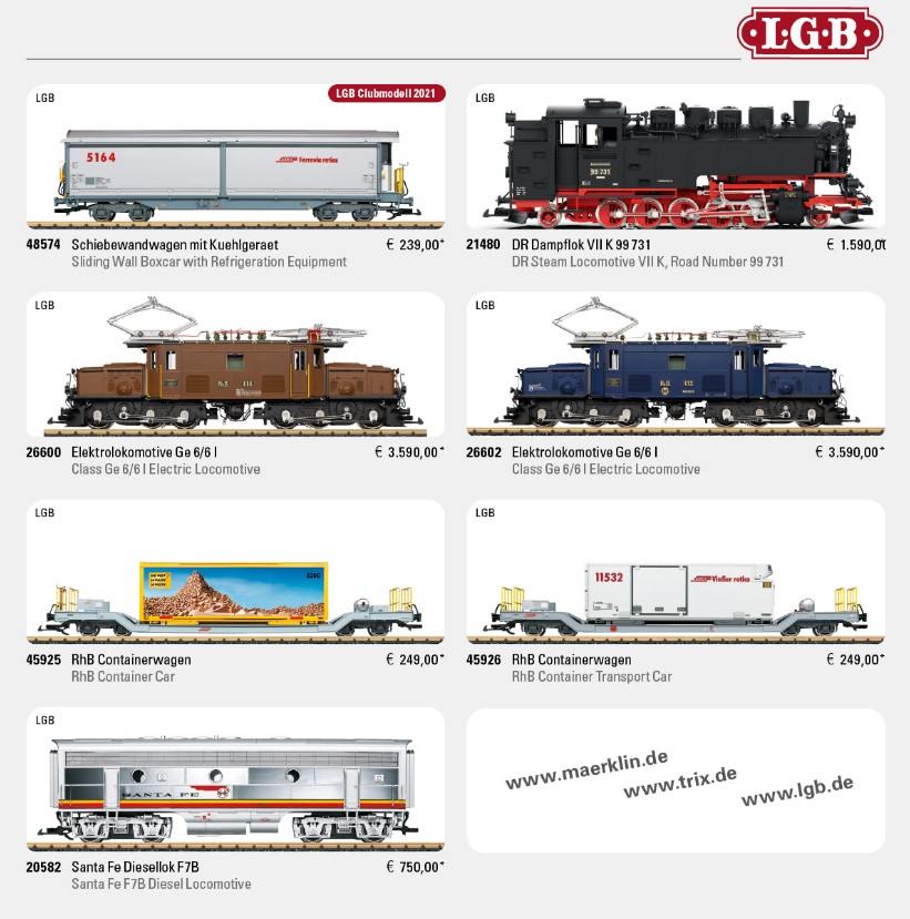 Nachstehende Neuheiten werden im Dezember 2021 noch in den Fachhandel kommen. Der RhB Containerwagen, Art. Nr. 45925 ist bereits ausgeliefert. Auch das Krokodil Art.Nr. 26602  - Ge 6/6 I Nr. 412 wurde bereits ausgeliefert.