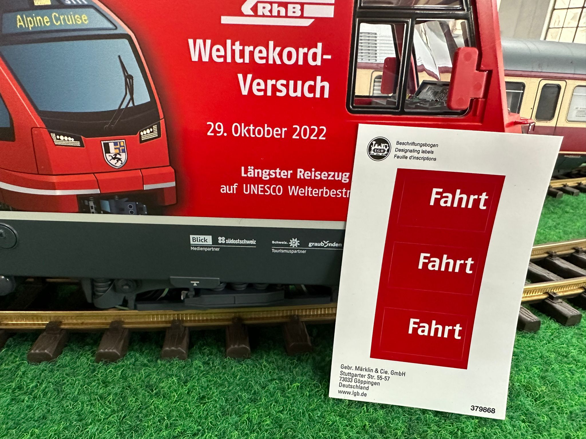 Art. Nr. 21431 - Ge 4/4 III "Weltrekord" ausgeliefert mit Beschriftungsbogen!   