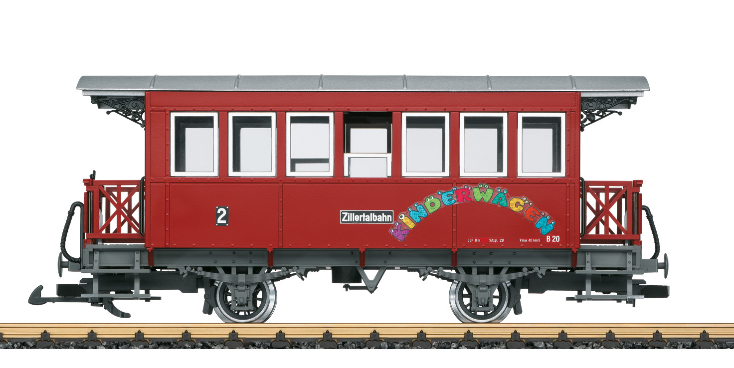 LGB Art. Nr. 33211 - Personenwagen Zillertalbahn, B 20, Kinderwgen, Herbst-Neuheit 2021