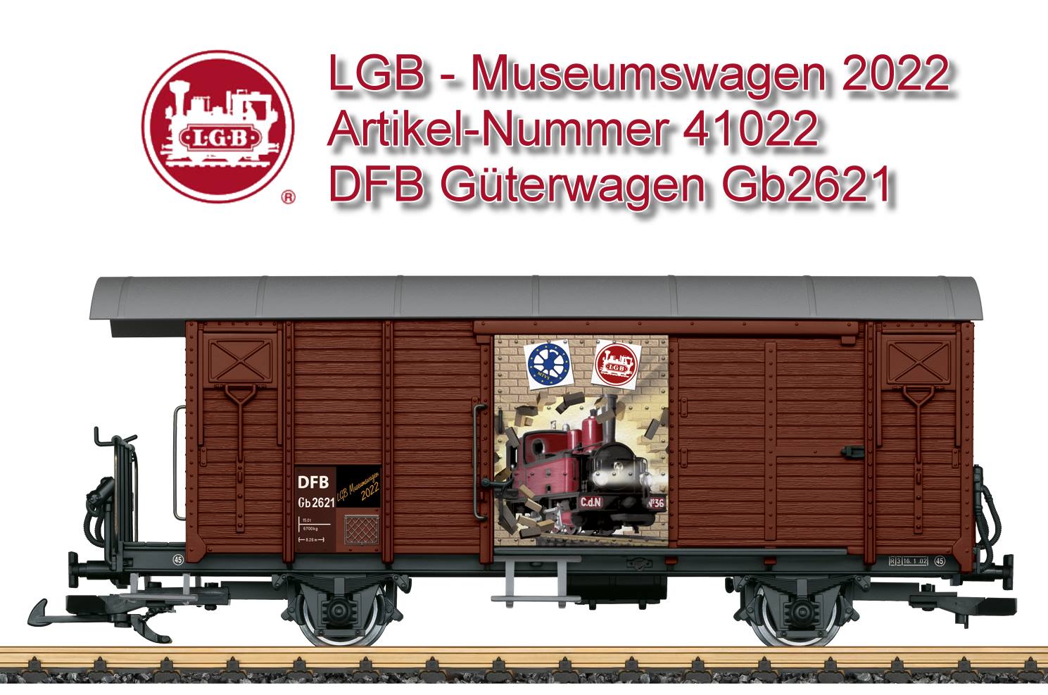 LGB Museumswagen 2022 - LGB Art. Nr. 41022 - nur erhältlich im Märklineum 