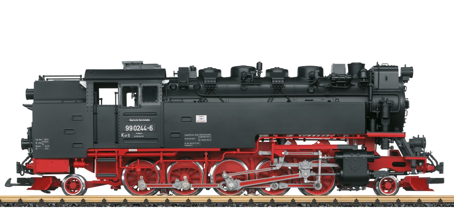 LGB Artikel 26818 . Ölgefeuerte Dampflok der DR BR 99.02 - Deutsche Reichsbahn 990244-6