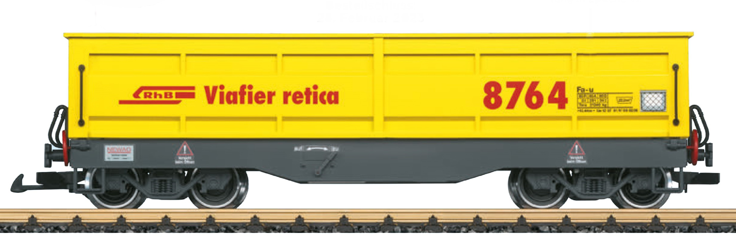 LGB Art. Nr. 42615 - Seitenkippwagen der RhB - Clubwagen 2023 - nur fr Clubmitglieder 