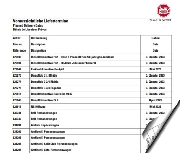 LGB Neuheiten 2022 und 2023 - Auslieferungen ab April 2023! 