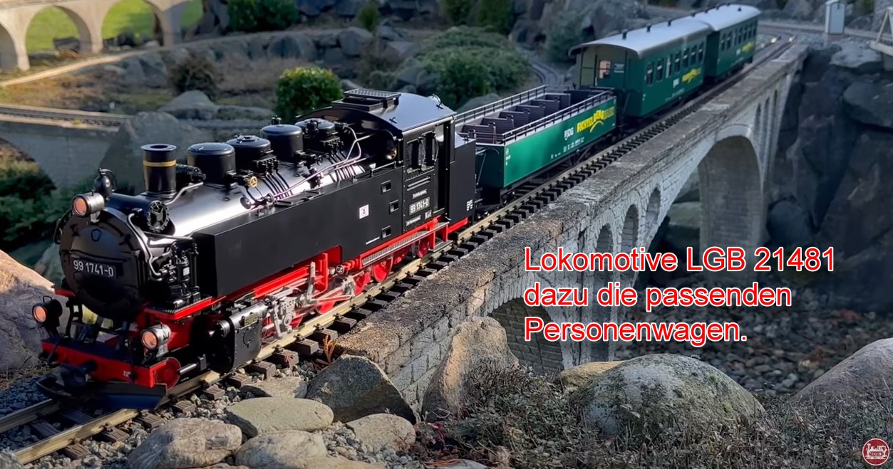 Im Mai 2022 hat LGB als Sommerneuheiten die Dampflok der Fichtelbergbahn Nr. 99 1741-0, zwei Personenwagen und den Cabriowagen als Neuheit vorgestellt. Andreas Franz hat nun Originalaufnahmen und die Modelle in einem 3mintigen Video vorgestellt.