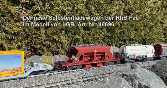 Der Fac Selbstentladewagen der RhB als Modell von LGB! 