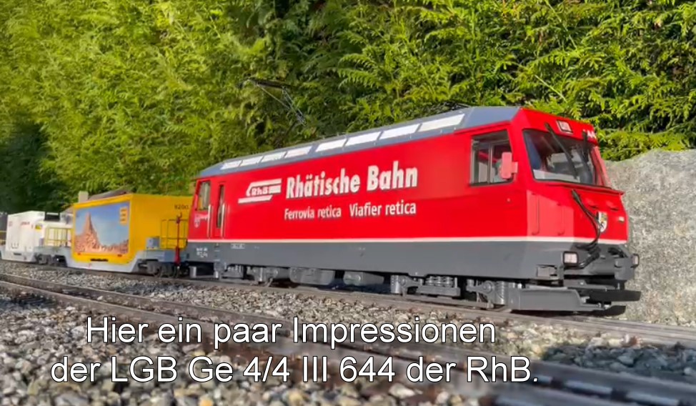 Hier ein paar Impressionen vom Original und Modell der RhB Ge 4/4 III Nr. 644. Danke an Hendrik Hauschild und LGB.