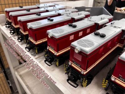 Bilder aus der Fertigung: - LGB Herbstneuheit 2025 - Diesellok 199 018 der SOEG