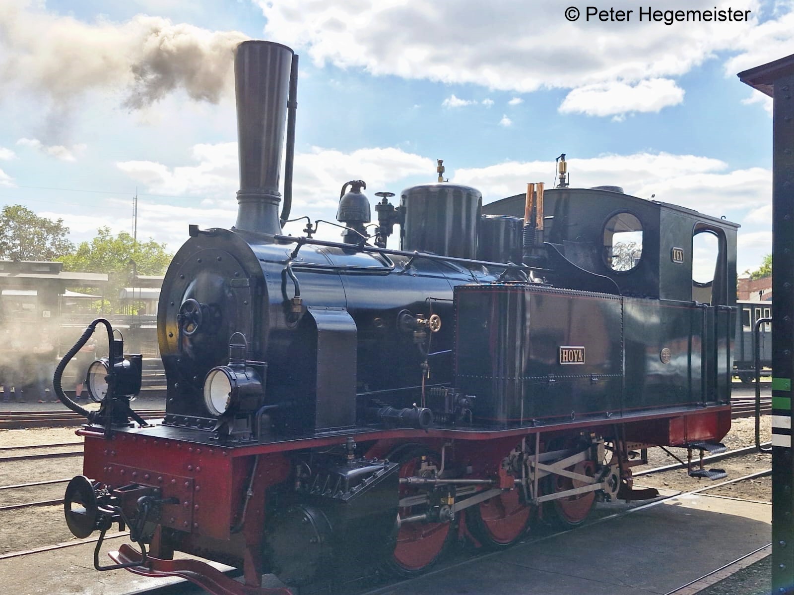 Dampflokomotive des DEV "Hoya". C Kuppler, ebenfalls mit gr�nen Wasserk�sten. 