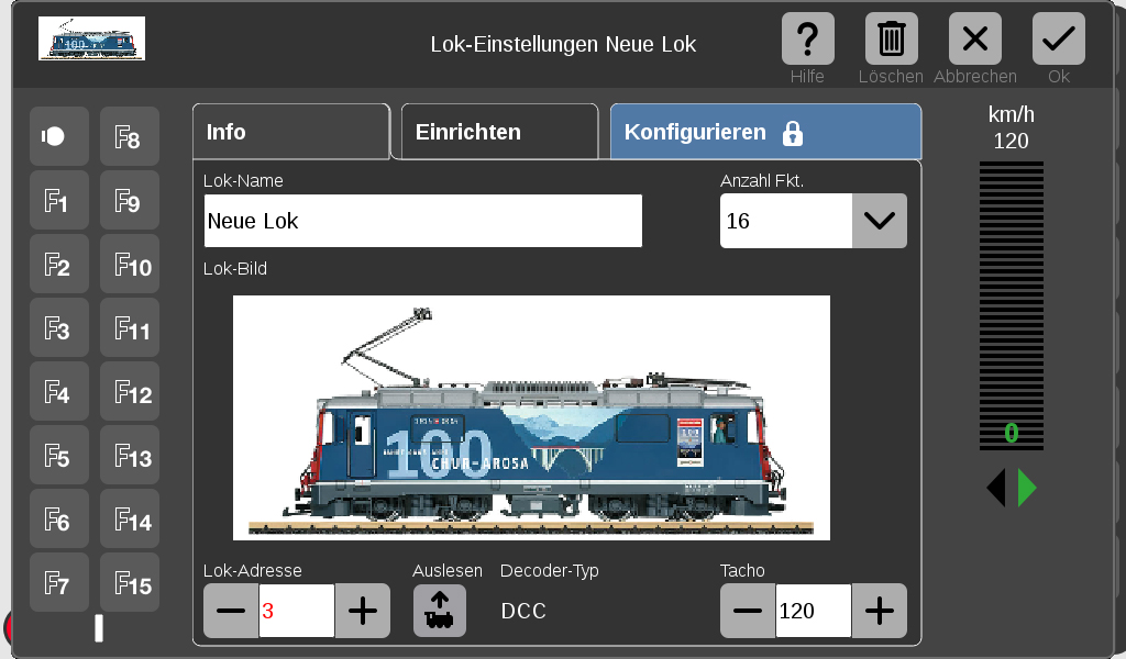 CS 3 - Lokbilder je nach Geschmakt mit transparentem Hintergrund oder wie hier mit weiem Hintergrund