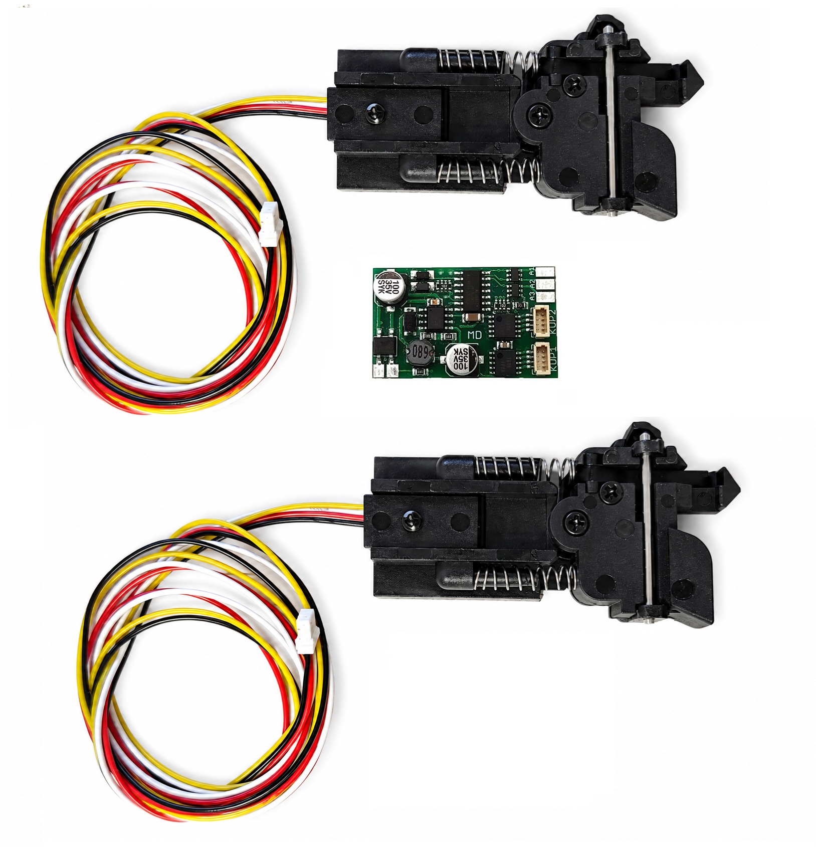 Wie bereits bei unserer mXion Entkupplung bieten wir die elektrischen Lindenbergkupplung als 2er Set mit Steuerung an. 