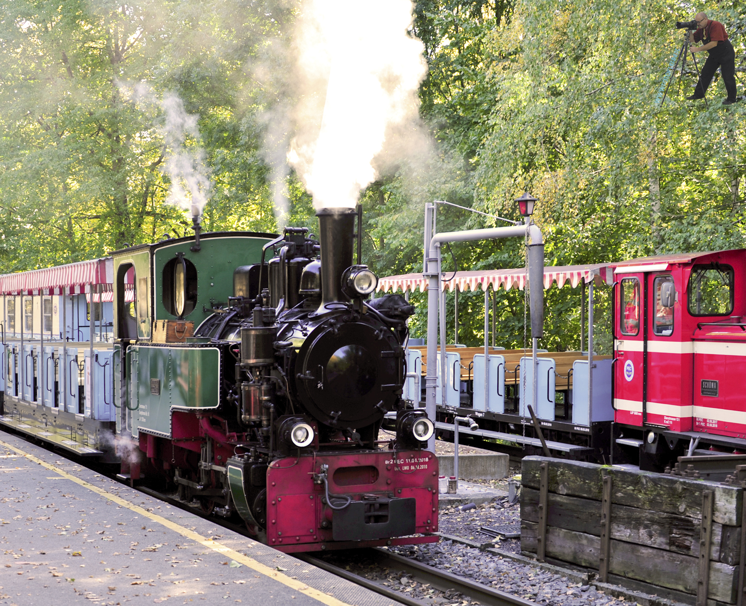 Bild aus 2019 - 12. Oktober 2019 beim Fest der Parkeisenbahn