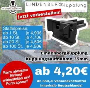 GARTENBAHNLAND - Angebot zur Lindenbergkupplung