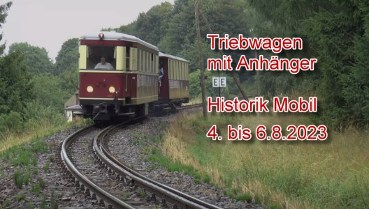 Triebwagen mit Anhnger - Video auf YOUTUBE von Andrea Franz und LGB auf der Historik Mobil! 