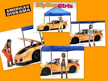 HIP-HOP Girls - neue Serie von American Diorama. Figuren für die Gartenbahn. 