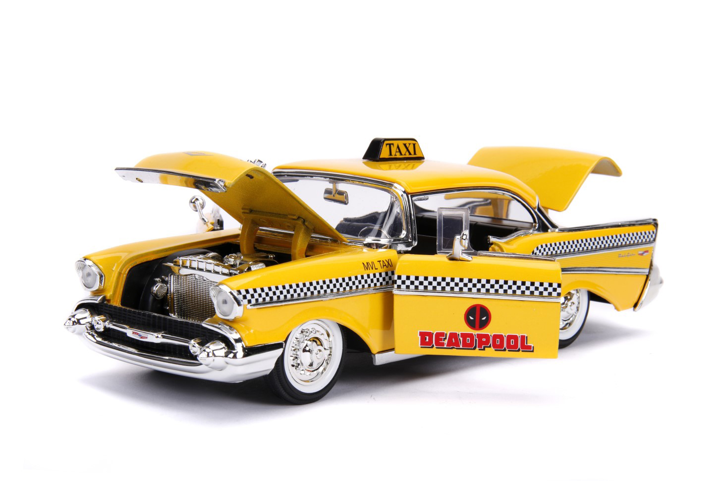 Art.Nr. 30290 von Jada Toys: Chevy Bel Air aus dem Jahre 1957 aus der Serie Hollwoold Rides Deadpool