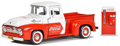 Art. Nr. 424055 - 1955 Ford F-100 Pickup mit Coca Cola Khlschrank  - Motorhaube und Tren sind zu ffnen. 