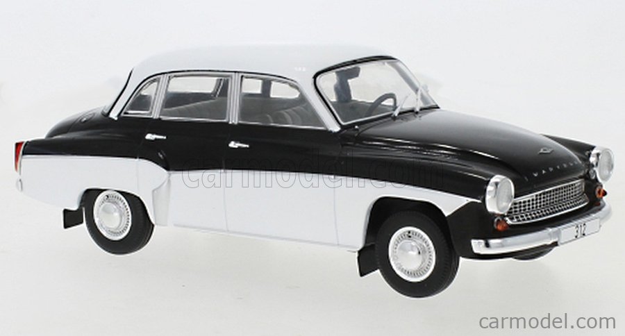 Wartburg 312 - 1971, schwarz, weiß, Carmodel, 