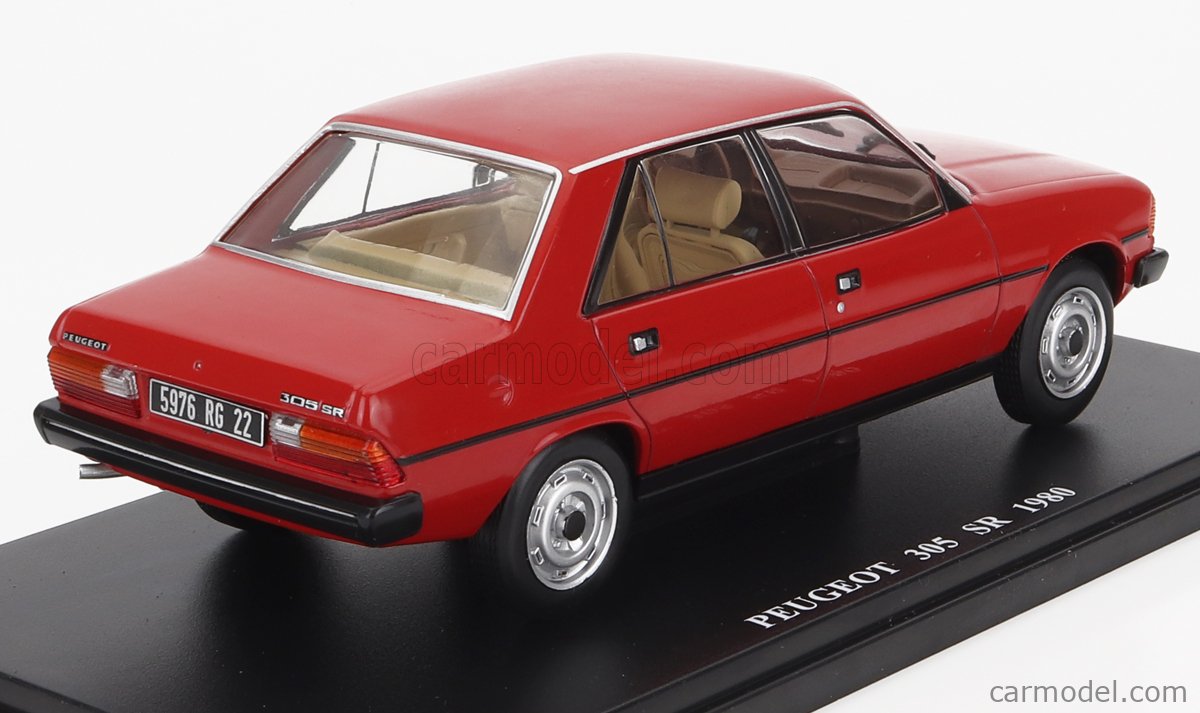 Edicola Peugeot 305 SR - Baujahr 1980 - Epoche IV #rot #Auto-Vintage-de-Luxe-France-Belgique #CAR168019 # AUTVINTDELUXEFRBE057
