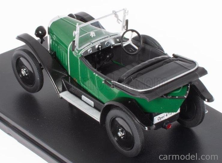 1/24 EDICOLA, OPEL - 4/12 PS LAUBFROSCH CABRIOLET OPEN 1924, CAR166830.,. AB24P019 - HACHETTE-OPEL-COLLECTION