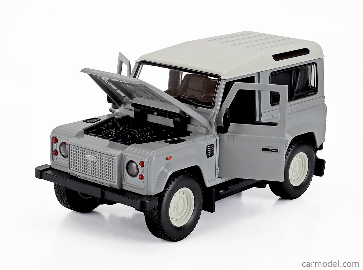 RE-EL Toys - Land Rover  DEFENDER 90 CLASSIC WORK V8 ISLAY EDITION 2023 Grau/Weiss 